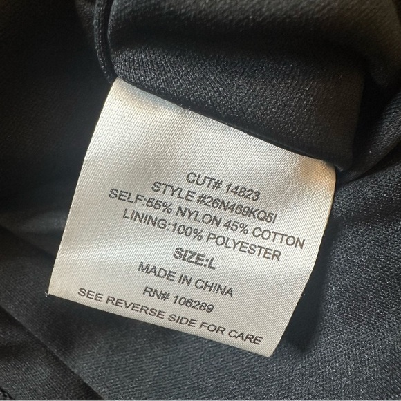 NWT Society Girl Lace Woven Black Dress Size Large - Picture 10 of 10